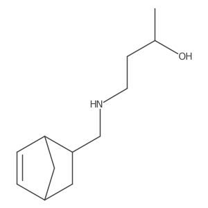 4-({Bicyclo[2.2.1]hept-5-en-2-ylmethyl}amino)butan-2-ol结构式