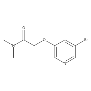 2-[(5-Bromopyridin-3-yl)oxy]-N,N-dimethylacetamide Structure