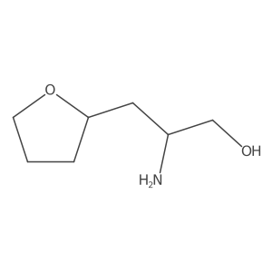 2-Amino-3-(oxolan-2-yl)propan-1-ol结构式