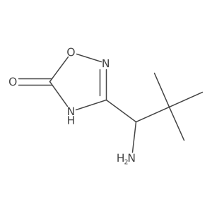 3-(1-Amino-2,2-dimethylpropyl)-1,2,4-oxadiazol-5-ol结构式