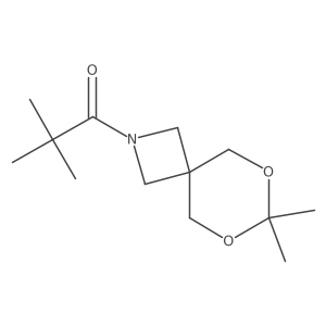 1-(7,7-Dimethyl-6,8-dioxa-2-azaspiro[3.5]nonan-2-yl)-2,2-dimethylpropan-1-one结构式