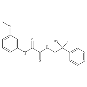 N1-(2-hydroxy-2-phenylpropyl)-N2-(3-(methylthio)phenyl)oxalamide Structure