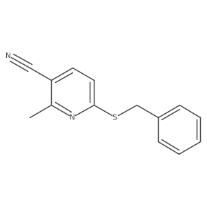 6-(Benzylthio)-2-methylnicotinonitrile结构式