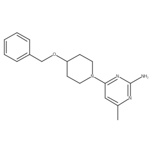 4-(4-(Benzyloxy)piperidin-1-yl)-6-methylpyrimidin-2-amine Structure