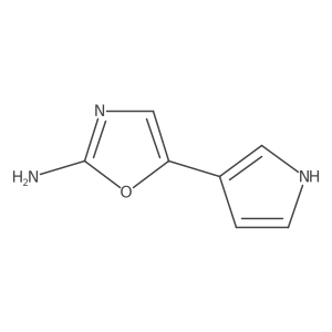 5-(1H-pyrrol-3-yl)-1,3-oxazol-2-amine结构式
