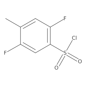 2,5-Difluoro-4-methylbenzene-1-sulfonyl chloride Structure
