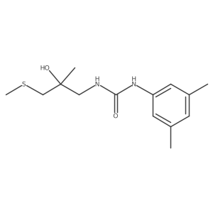 1-(3,5-Dimethylphenyl)-3-(2-hydroxy-2-methyl-3-(methylthio)propyl)urea Structure