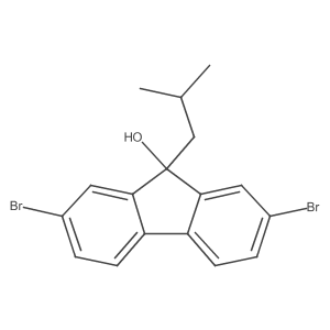 2,7-Dibromo-9-(2-methylpropyl)fluoren-9-ol Structure
