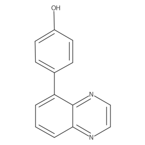 4-(5-Quinoxalinyl)phenol Structure