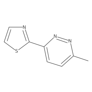 3-methyl-6-(2-thiazolyl)Pyridazine结构式