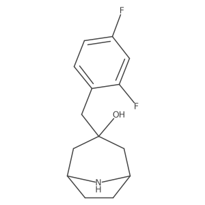 3-[(2,4-Difluorophenyl)methyl]-8-azabicyclo[3.2.1]octan-3-ol Structure