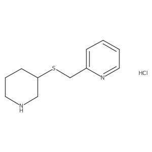 2-((Piperidin-3-ylthio)methyl)pyridine hydrochloride Structure