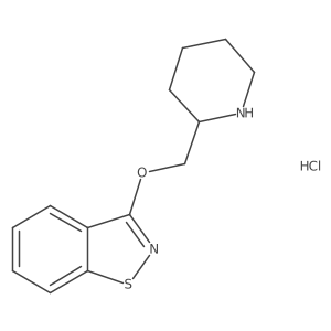 3-(Piperidin-2-ylmethoxy)benzo[d]isothiazole hydrochloride结构式