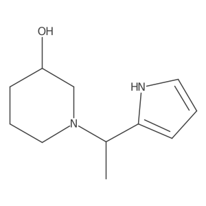 1-(1-(1H-pyrrol-2-yl)ethyl)piperidin-3-ol Structure