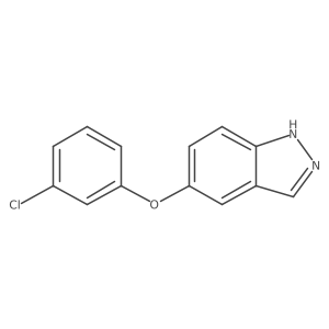 5-(3-chlorophenoxy)-1H-indazole结构式