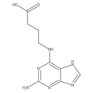 4-((2-amino-9H-purin-6-yl)amino)butanoic acid结构式