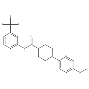 1-(6-methoxypyridazin-3-yl)-N-(3-(trifluoromethyl)phenyl)piperidine-4-carboxamide Structure