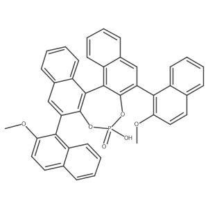 (11bR)-4-Hydroxy-2,6-bis(2-methoxynaphthalen-1-yl)dinaphtho[2,1-d:1',2'-f][1,3,2]dioxaphosphepine 4-oxide Structure