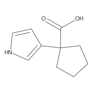 1-(1H-pyrrol-3-yl)cyclopentane-1-carboxylic acid Structure