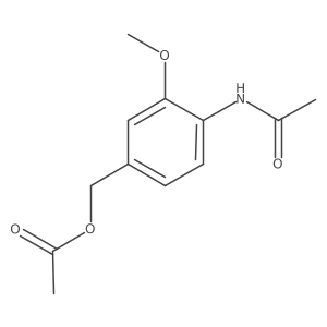 N-[4-[(Acetyloxy)methyl]-2-methoxyphenyl]acetamide结构式