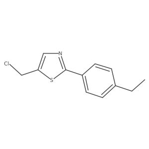 5-(Chloromethyl)-2-(4-ethylphenyl)thiazole结构式