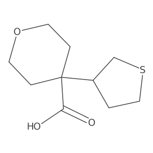 4-(Thiolan-3-yl)oxane-4-carboxylic acid结构式