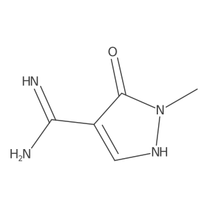 5-hydroxy-1-methyl-1H-pyrazole-4-carboximidamide Structure