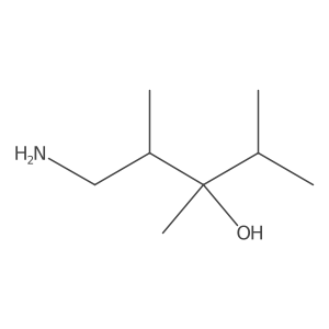 1-Amino-2,3,4-trimethylpentan-3-OL结构式