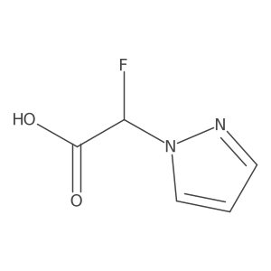 2-fluoro-2-(1H-pyrazol-1-yl)acetic acid Structure