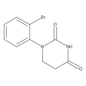 1-(2-Bromophenyl)hexahydropyrimidine-2,4-dione Structure