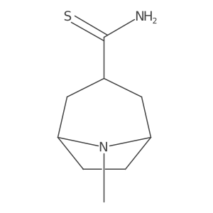 8-Methyl-8-azabicyclo[3.2.1]octane-3-carbothioamide结构式