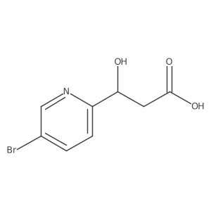 3-(5-Bromopyridin-2-yl)-3-hydroxypropanoic acid结构式