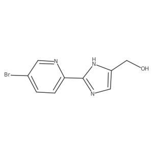 2-(5-Bromo-2-pyridyl)imidazole-5-methanol Structure