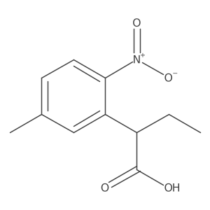 2-(5-Methyl-2-nitrophenyl)butanoic acid Structure