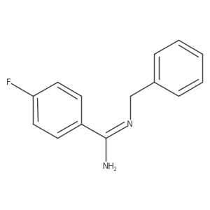 N-Benzyl-4-fluorobenzenecarboximidamide结构式