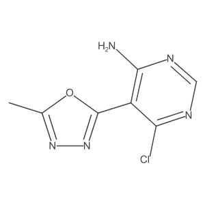 6-Chloro-5-(5-methyl-1,3,4-oxadiazol-2-yl)pyrimidin-4-amine Structure