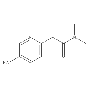 2-(5-aminopyridin-2-yl)-N,N-dimethylacetamide结构式
