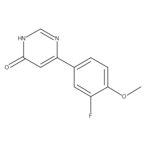 6-(3-Fluoro-4-methoxyphenyl)pyrimidin-4-ol结构式