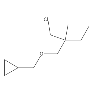 {[2-(Chloromethyl)-2-methylbutoxy]methyl}cyclopropane结构式