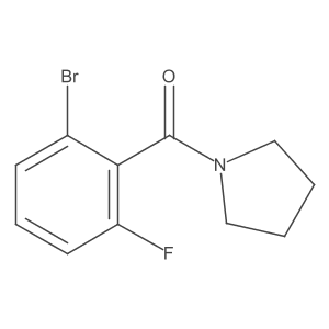 1-(2-Bromo-6-fluorobenzoyl)pyrrolidine Structure