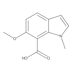 6-Methoxy-1-methyl-1H-indole-7-carboxylic acid Structure