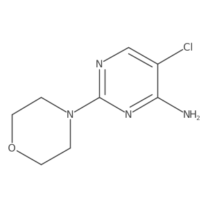 5-Chloro-2-(4-morpholinyl)-4-pyrimidinamine Structure