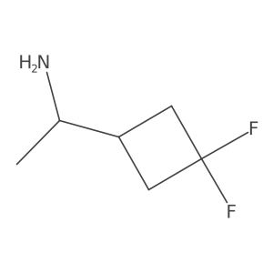 1-(3,3-Difluorocyclobutyl)ethan-1-amine结构式