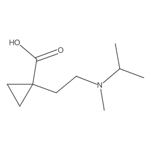 1-{2-[Methyl(propan-2-yl)amino]ethyl}cyclopropane-1-carboxylic acid Structure