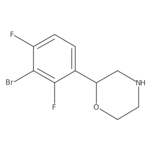 2-(3-Bromo-2,4-difluorophenyl)morpholine Structure