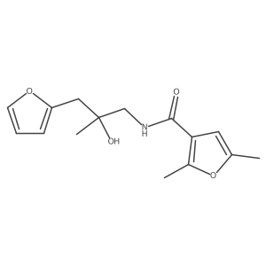 N-[3-(furan-2-yl)-2-hydroxy-2-methylpropyl]-2,5-dimethylfuran-3-carboxamide Structure