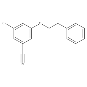 3-Chloro-5-(2-phenylethoxy)benzonitrile Structure