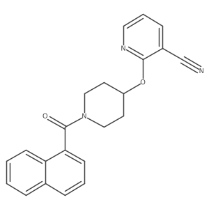 2-((1-(1-Naphthoyl)piperidin-4-yl)oxy)nicotinonitrile结构式