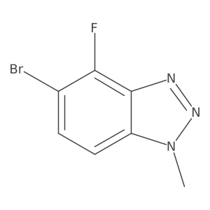 5-bromo-4-fluoro-1-methyl-1H-benzo[d][1,2,3]triazole Structure
