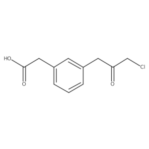 1-(3-(Carboxymethyl)phenyl)-3-chloropropan-2-one Structure